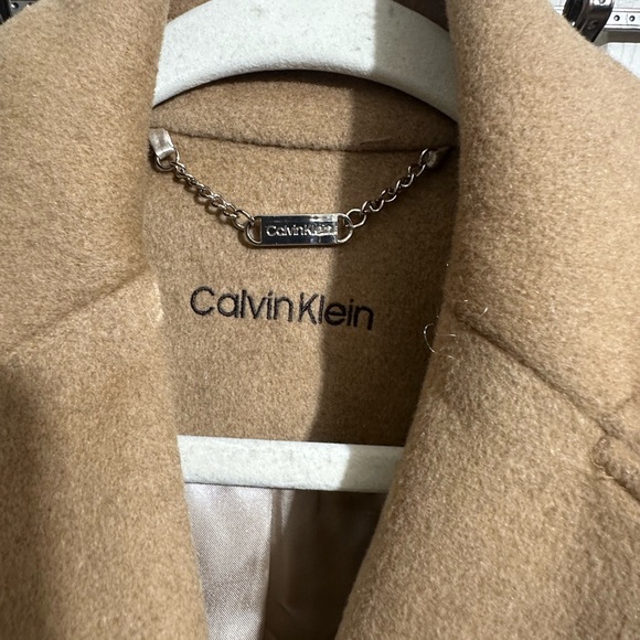 NWOT Women’s Calvin Klein tan winter coat  size 2 - Picture 2 of 4